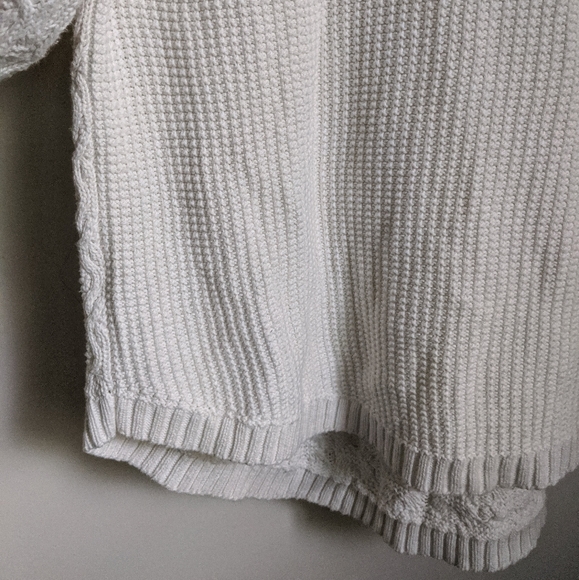 Jeanne Pierre Cream Beige 100% Cotton Sweater XL - Picture 14 of 16